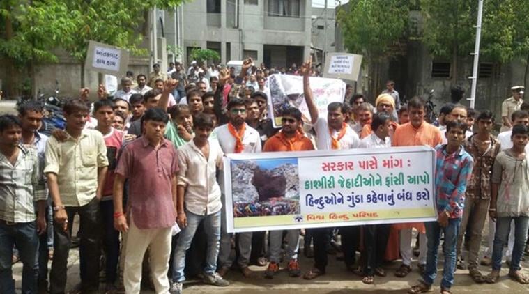 Amarnath yatra terror attack, Visavadar Bandh, Visavadar Strike, Vishwa Hindu Parishad Calls Bandh, Visavadar, Visavadar Strike, India News, Indian Express, Indian Express News