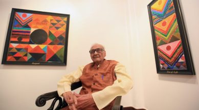 S.H. Raza, Raza art, modern art, art, Indian Express, Indian Express News