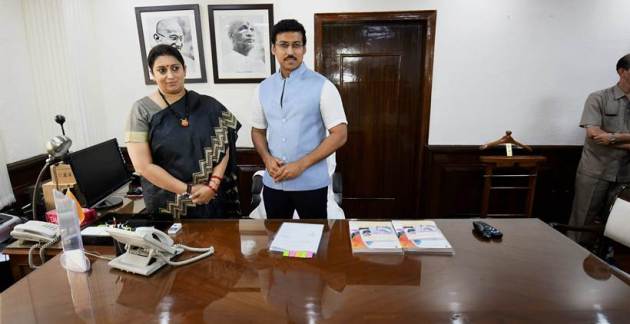 Smriti Irani, Smriti Irani new portfolio, Smriti Irani images, Smriti Irani Information and Broadcasting Ministry