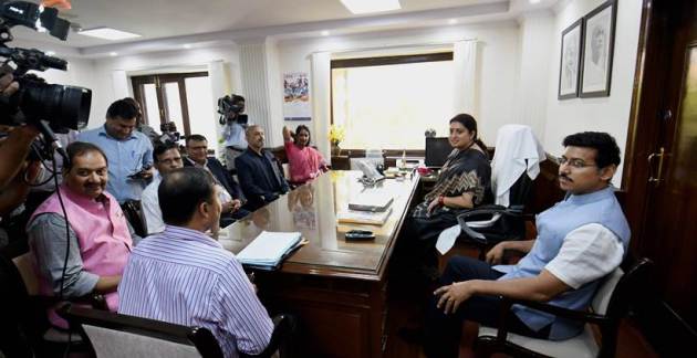 Smriti Irani, Smriti Irani new portfolio, Smriti Irani images, Smriti Irani Information and Broadcasting Ministry
