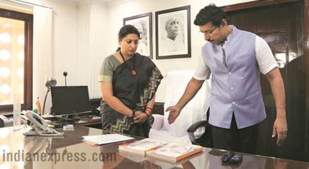 Smriti Irani, Smriti Irani new portfolio, Smriti Irani images, Smriti Irani Information and Broadcasting Ministry