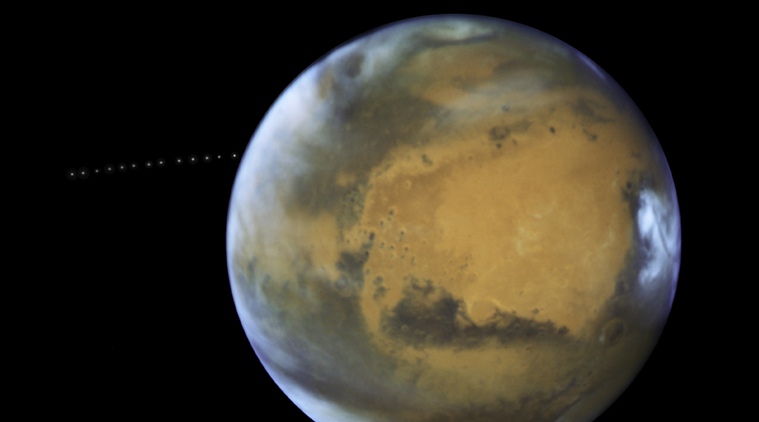 Mars Express captures rare upside down image of the Red Planet