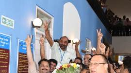 Vinay Tendulkar, Vinay Tendulkar wins Rajya Sabha, Goa Rajya Sabha seat, Shantaram Naik, Goa news, BJP, Congress, india news, indian express