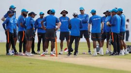Sri Lanka v India – India’s Team Practice Session India vs Sri Lanka, Ind vs SL, India vs Sri Lanka Test, Indian Cricket team, Virat Kohli, Ravi Shastri, Cricket news, Indian Express