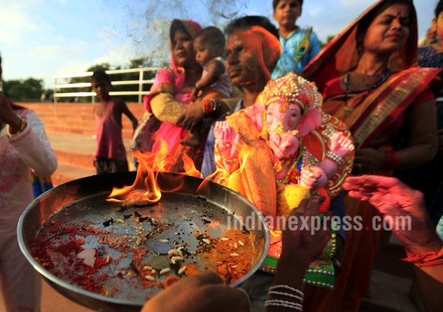 Ganesh Chaturthi, Idol Immersion, Ganpati visharjan, Ganesh Chaturthi celebration, Ganesh Chaturthi News, Indian express, Indian express news
