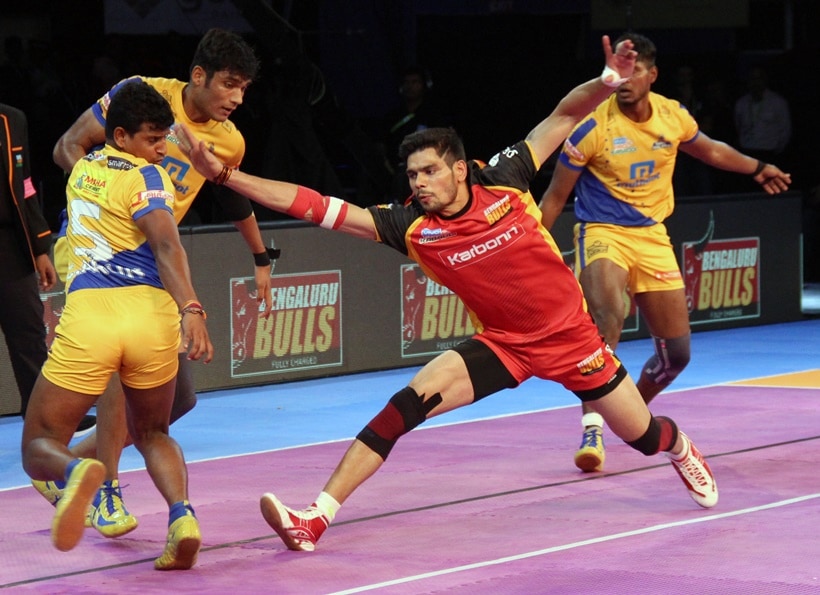 Pro Kabaddi season 5, PKL 5, Bengaluru Bulls, Puneri Paltan, Dabang Delhi, Tamil Thalaivas, sports gallery, Indian Express