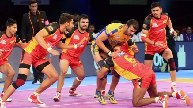 Pro Kabaddi season 5, PKL 5, Bengaluru Bulls, Puneri Paltan, Dabang Delhi, Tamil Thalaivas, sports gallery, Indian Express