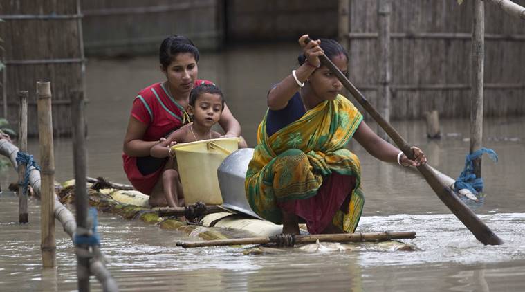 floods, bihar floods, assam floods, heavy rains, heavy rainfall death, trains cancelled, narendra modi, nitish kumar, Sarbananda Sonowal, yogi adityanath, mamata banerjee 