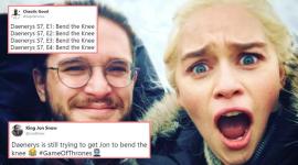 game of thrones, got season 7, got, game of thrones season 7, jon snow, daenerys targaryen, jon snow daenerys, bend the knee, you know nothing jon snow, bend the knee jokes, got twitter reactions, game of thrones twitter jokes, indian express, indian express news