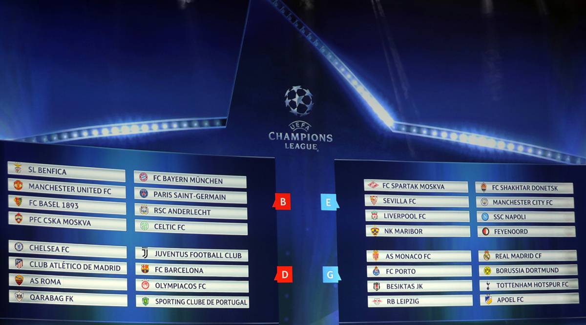 UEFA Champions League: Full schedule 