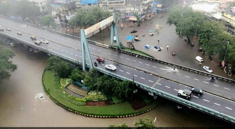 mumbai rains, mumbai weather, rains in mumbai, mumbai monsoon, mumbai rainfall, mumbai rain, waterlogging mumbai, weather in mumbai, bombay rains, imd, imd satellite image, bombay, mumbai trains, mumbai, bombay, indian express news