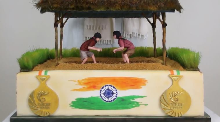 independence day, indian independence day, dangal, aamir khan, dangla cake, world most expensive cake, most expensive cake, dangla theme cake, food news, indian express, 