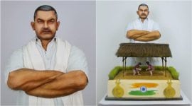 independence day, indian independence day, dangal, aamir khan, dangla cake, world most expensive cake, most expensive cake, dangla theme cake, food news, indian express,