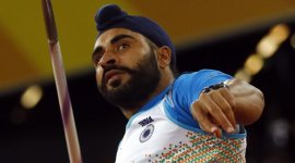 Davinder Singh Kang made history by becoming the first Indian male to reach the final of the javelin throw at the World Championships. (Source: Reuters)