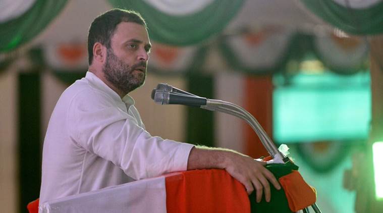 Rahul Gandhi, Congress VP, Karnataka, Employment, BJP, Congress-BJP, Indian Express, India News, farm loans,