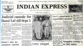 indian express forty years ago, forty years ago, janata party, indian express news