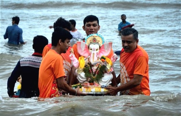 Ganesh Chaturthi, Idol Immersion, Ganpati visharjan, Ganesh Chaturthi celebration, Ganesh Chaturthi News, Indian express, Indian express news