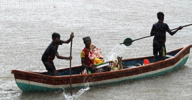 Ganesh Chaturthi, Idol Immersion, Ganpati visharjan, Ganesh Chaturthi celebration, Ganesh Chaturthi News, Indian express, Indian express news