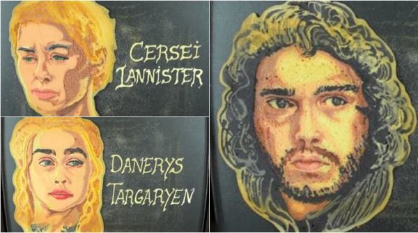 game of thrones, game of thrones pancake art, pancake art, got art, dancakes, dany jon