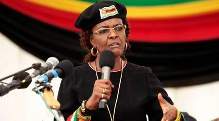 grace mugabe, zimbabwe first lady, south africa, diplomatic immunity, grace mugabe arrest, indian express