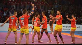 gujarat 759 pro kabaddi, gujarat fortune giants, gujarat vs bengalur bulls, gujarat vs bengaluru, kabaddi news, sports news, indian express