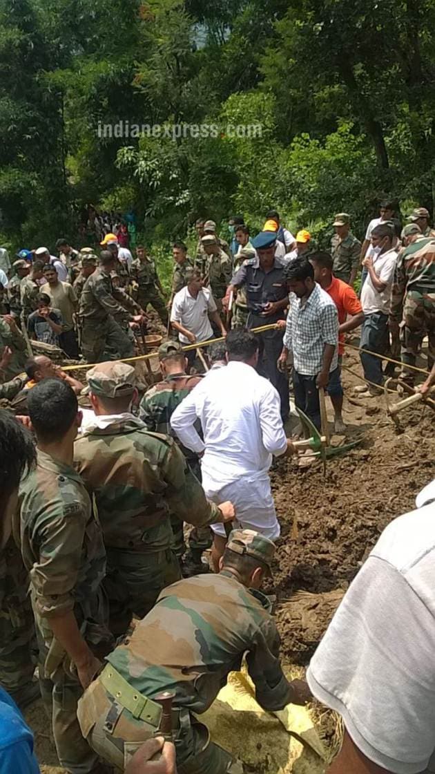 Himachal landslide,Mandi landslide, landslide in mandi, landslide in Himachal Pradesh