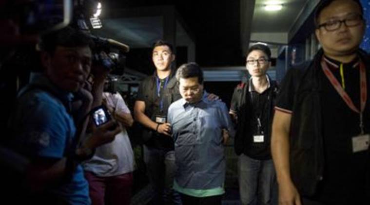 Hong Kong pro-democracy activist stapled his legs, Hong Kong pro-democracy activist after police arrest, world news, indian express news