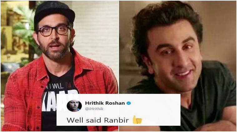 Hrithik Roshan is all praise for Ranbir Kapoor. Here's why