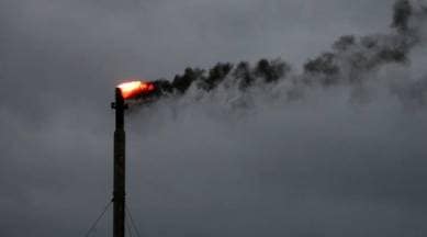 Smoke being released through a chimney