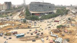 gurgaon, gurgaon flyover open, iffco chowk, iffco chowk traffic, independence day, indian express news, india news, delhi news