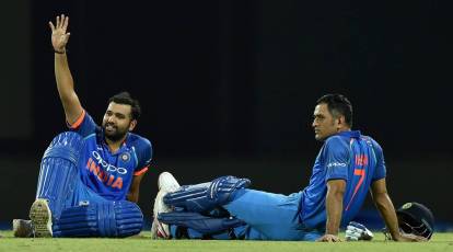 MS Dhoni is number one football player in Indian team', says Rohit