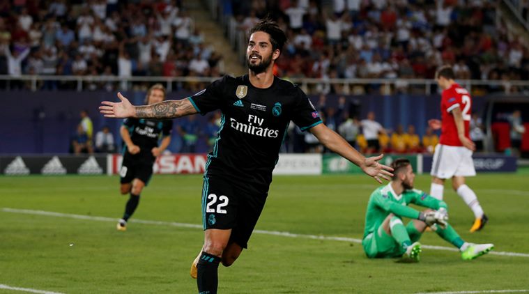 Casemiro Isco Score To Help Real Madrid Win The Super Cup Watch Highlights Sports News The Indian Express