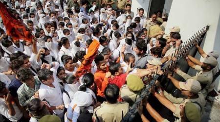 jammu protests, jammu college students protest, Jammu college