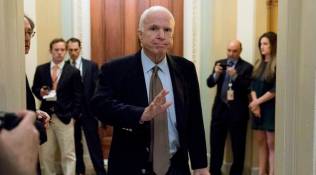 John McCain, John McCain tumor, John McCain cancer, John McCain health, donald trump, us senator brain cancer, us leader brain cancer, indian express news