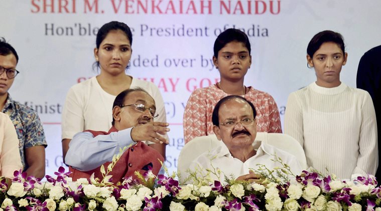 M. Venkaiah Naidu, M. Venkaiah Naidu Vice President, National Sports Talent Search Portal, sports news, Indian Express