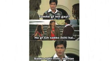 Shah Rukh Khan S Emotional Scene From Main Hoon Na Has Been Turned Into A Hilarious Meme Trending News The Indian Express