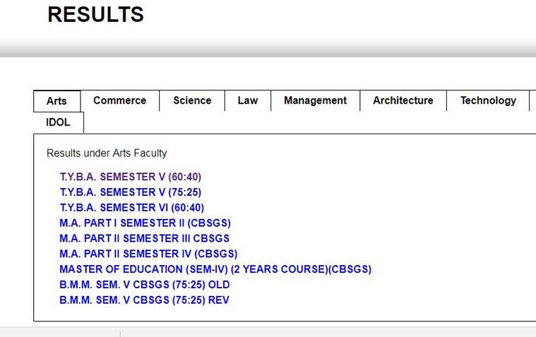 mumbai university results 2017, tyba result, mu.ac.in, reuslts.mu.ac.in, tybms sem 6 results 2017, bms results, 2017, tyba results 2017, mu reuslts, education news, indian express