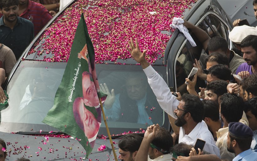 Nawaz Sharif, former Pakistan Prime Minister, Nawaz Sharif rally, Pakistan elections, pakistan news