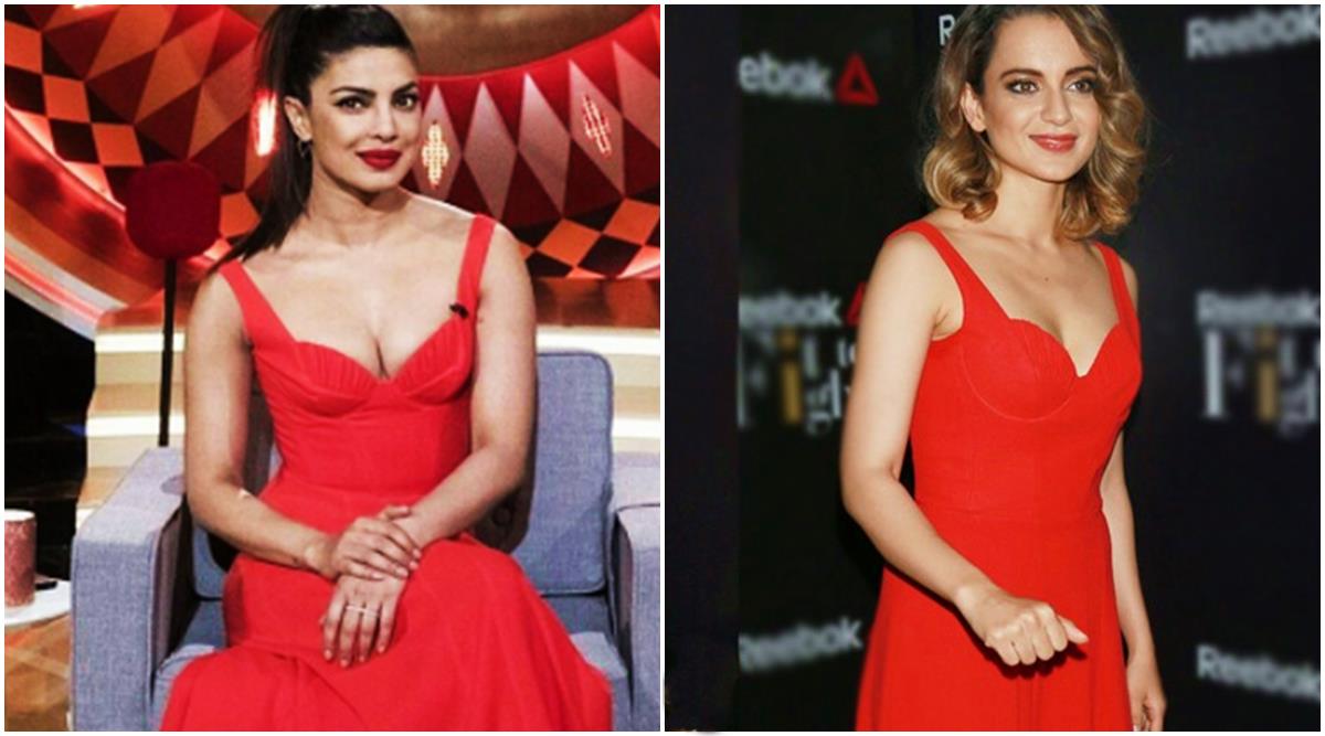 priyanka chopra red gown