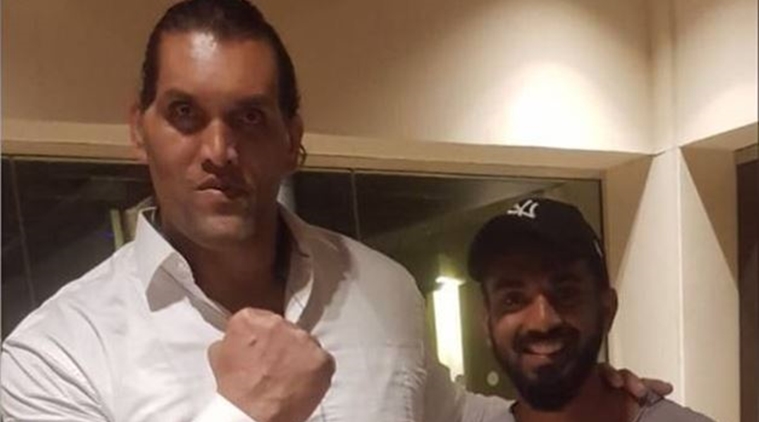 Help me with this man’s diet: KL Rahul after meeting The Great Khali ...
