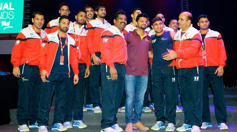 Suresh Raina, Pro Kabaddi 2017, UP Yoddha vs Haryana Steelers, U Mumba vs Telugu Titans, Pro Kabaddi season 5, Suresh Raina wife, Kabaddi news, Indian Express