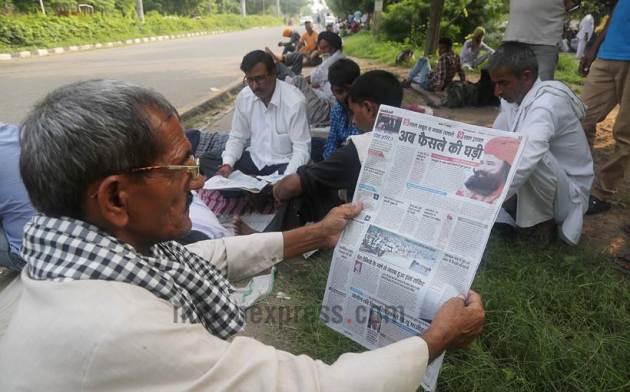 ram rahim singh, ram rahim singh sentence, ram rahim singh rape case, panchkula court, dera violence, panchkula violence pictures