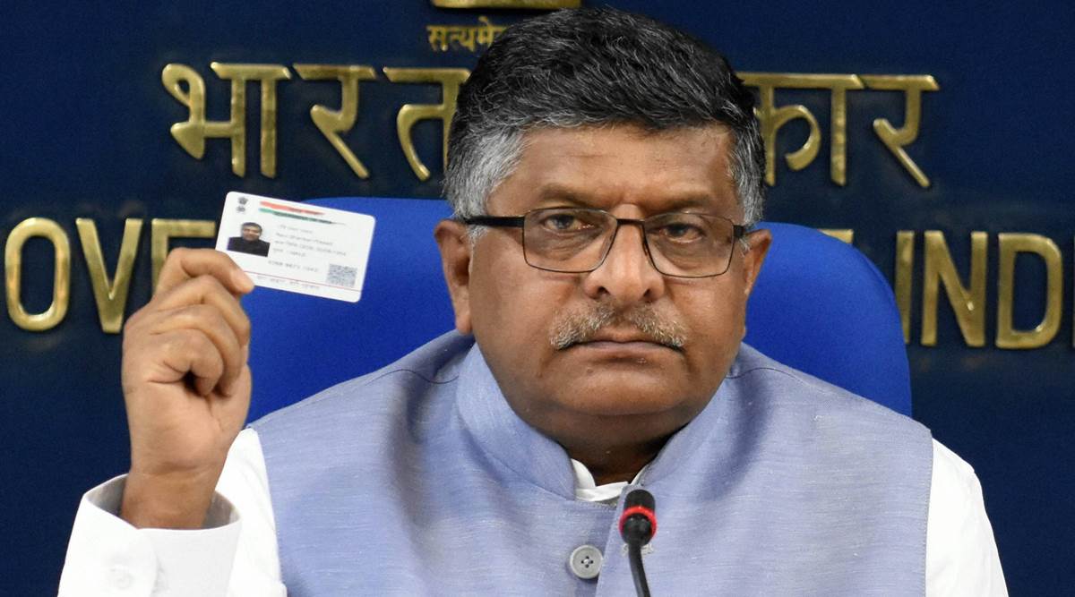 Aadhaar, Ravi Shankar Prasad, Aadhaar bank account, Aadhaar mobile link, aadhaar news, india news, indian express