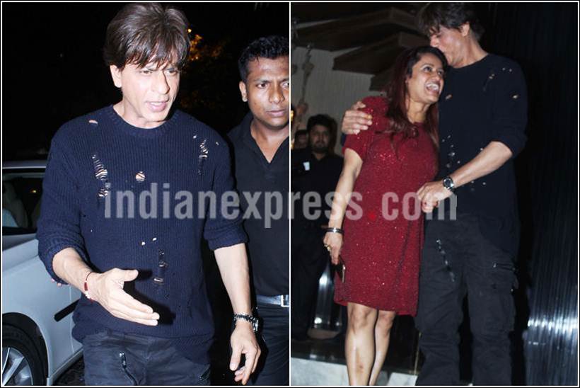 shah rukh khan, shah rukh khan jab harry met sejal, shahrukh party images, shah rukh khan images