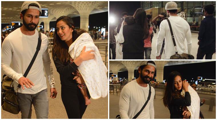 Shahid Kapoor, Shahid Kapoor first family vacation, Mira Rajput, misha kapoor, Shahid Kapoor vacation, Shahid Kapoor airport photos, misha kapoor photos, Shahid mira misha photos