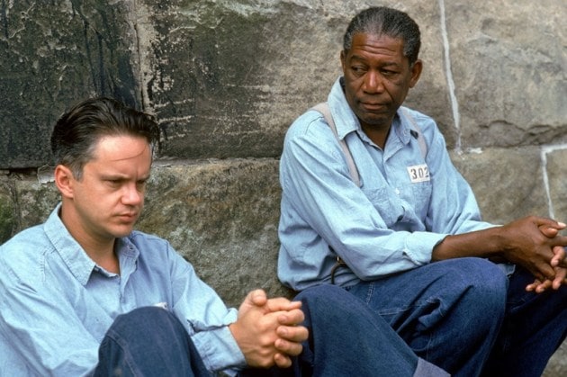 the shawshank redemption, tim robbins, morgan freeman, rita hayworth and shawshank redemption
