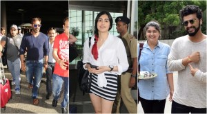 Celeb spotting at airport: Sushmita Sen, Sanjay Dutt, Huma Qureshi and Nidhhi Agerwal