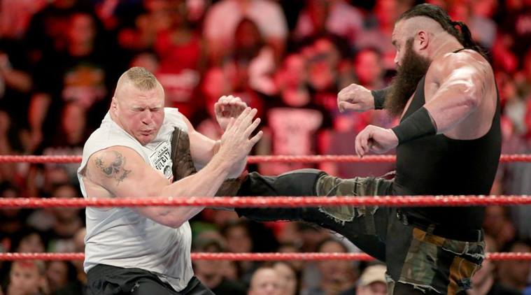Braun Strawman Sex Videos - WWE Raw: Braun Strowman obliterates Brock Lesnar, watch video | Sports  News,The Indian Express