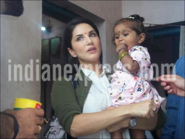 sunny leone adopted daughter, sunny leone adoption, sunny leone new parent, sunny leone hot photos
