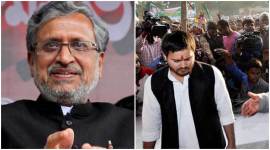 sushil modi tejaswi yadav Tejashwi yadav, sushil kumar modi, sushil modi, Bihar deputy chief minister, tejashwi yadav corruption, bihar news